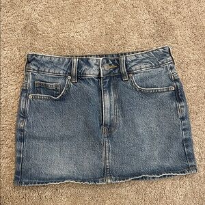PacSun Vintage Wash Denim Mini Skirt - Blue